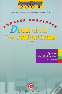 Capa do artigo Anna Droit 2001 ; Droit Civil ; Les Obligations