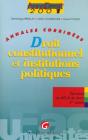 Anna Droit 2001 ; Droit Constitutionnel Et Institutions Publiques ; Annales Corrigees - Preview