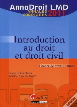 Capa do artigo Anna Droit 2011. Introduction Au Droit C