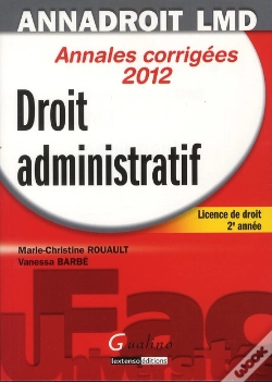 Capa do artigo Anna Droit 2012 . Droit Administratif,13eme Edition