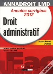Capa do artigo Anna Droit 2012 . Droit Administratif,13eme Edition