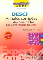 Anna Expertise Comptable 2000 Descf ; Examen D'Etat Epreuves N.1 Et 2