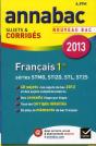 Annabac 2013 Francais 1re Stg Sti Stl St2s Sujets Et Corriges - Preview