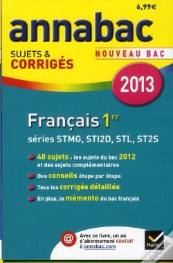 Capa do artigo Annabac 2013 Francais 1re Stg Sti Stl St2s Sujets Et Corriges