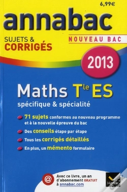 Capa do artigo Annabac 2013 Mathematiques Terminale Es Sujets Et Corriges