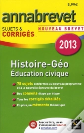 Annabrevet 2013 Histoire-Geographie Education Civique Corriges