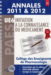 Capa do artigo Annales 2011 & 2012 Ue6 Initiation A La Connaissance Du Medicament