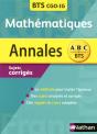 Annales Abc ; Sujets Corriges; Mathématiques ; Bts Cgo-Ig - Preview