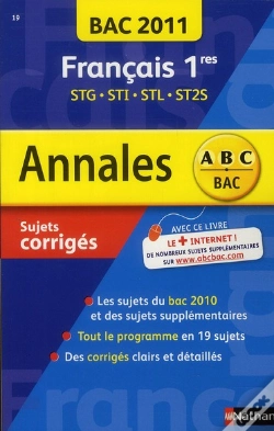 Capa do artigo Annales Bac 2011 Francais 1re Technique Corriges