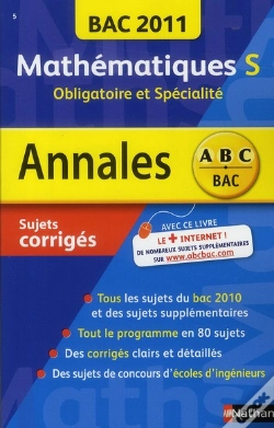 Capa do artigo Annales Bac 2011 Maths S Obli+Spi - Cor