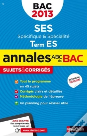 Capa do artigo Annales Bac 2013 Ses T Es Obli + Spi Corriges N14