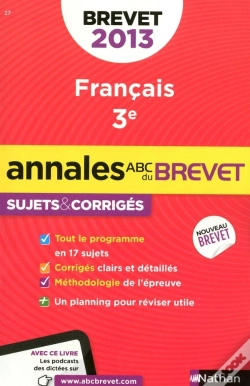 Capa do artigo Annales Brevet 2013 Francais Corriges N26