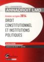 Annales Corrigees 2014. Droit Constitutionnel - Preview