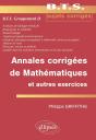 Annales Corrigées De Mathématiques Et Autres Exercices Bts Groupement D - Preview