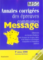 Capa do artigo Annales Corrigees Des Epreuves Communes Message (Edition 2006)