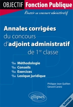 Capa do artigo Annales Corrigées Du Concours D'Adjoint Administratif De 1re Classe