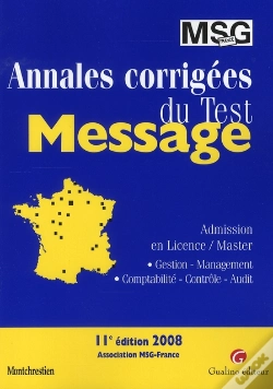 Capa do artigo Annales Corrigées Du Test Message (11e Édition)