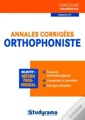 Capa do artigo Annales Corrigees Orthophoniste