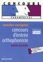 Annales Corrigées ; Orthophoniste - Preview