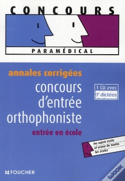 Capa do artigo Annales Corrigées ; Orthophoniste