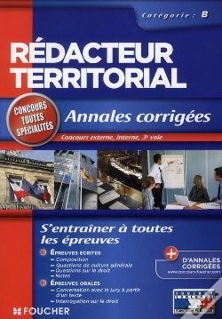 Capa do artigo Annales Corrigees Redacteur Territorial Cat B