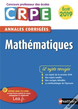 Capa do artigo Annales Crpe Mathematiques - Ecrit 2019