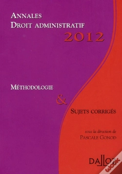 Capa do artigo Annales De Droit Administratif (Édition 2012)