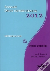 Capa do artigo Annales De Droit Constitutionnel (Édition 2012)