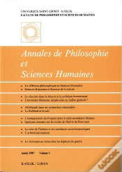 Capa do artigo Annales De Philosophie Et Sciences Humaines (Tome 1, Tome2 Et Tome3)