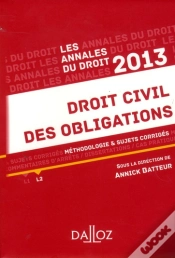 Capa do artigo Annales Droit Civil Des Obligations 2013. Methodologie & Sujets Corriges
