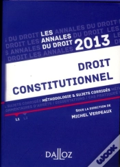 Capa do artigo Annales Droit Constitutionnel 2013.