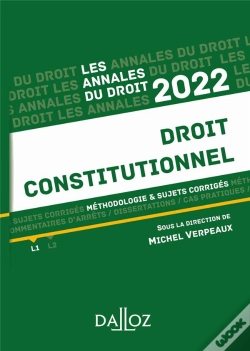 Capa do artigo Annales Droit Constitutionnel 2022 - Methodologie & Sujets Corriges
