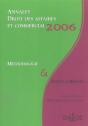Annales Droit Des Affaires Et Commercial 2006 - Preview