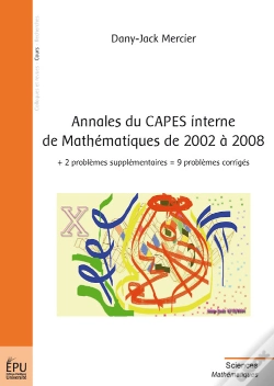 Capa do artigo Annales Du Capes Interne De Mathématiques De 2002 À 2008