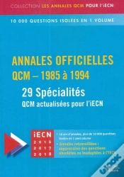 Capa do artigo Annales Officielles ; Qcm (Édition 1985/1994) T.1