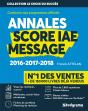 Annales Score Iae Message 2016, 2017, 2018 - Preview