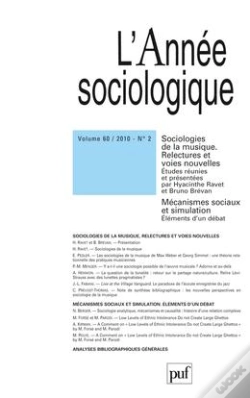 Capa do artigo Annee Sociologique 2010 Vol 60 N 2