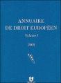 Annuaire De Droit Europeen T.1 2003 - Preview