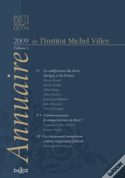 Capa do artigo Annuaire Institut Michel Villey T.1 (Édition 2009)