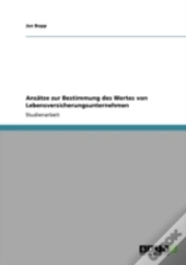 Ansaã‚Â¤Tze Zur Bestimmung Des Wertes Von Lebensversicherungsunternehmen