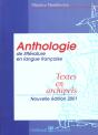 Anthologie De Litterature En Langue Francaise ; Edition 2001 - Preview