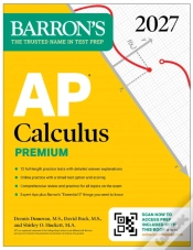 Capa do artigo Ap Calculus Premium, 2027: Prep Book With 12 Practice Tests + Comprehensive Review + Online Practice (Barron