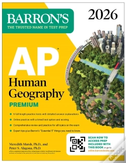 Capa do artigo Ap Human Geography Premium, 2026: Prep Book With 6 Practice Tests+ Comprehensive Review + Online Practice