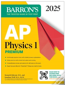 Capa do artigo Ap Physics 1 Premium, 2025: Prep Book With 4 Practice Tests + Comprehensive Review + Online Practice