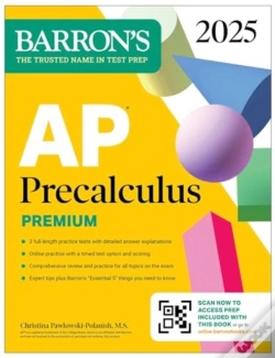 Capa do artigo Ap Precalculus Premium, 2025: Prep Book With 3 Practice Tests + Comprehensive Review + Online Practice