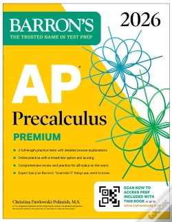 Capa do artigo Ap Precalculus Premium, 2026: Prep Book With 3 Practice Tests + Comprehensive Review + Online Practice