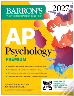 Capa do artigo Ap Psychology Premium, 2027: Prep Book With 4 Practice Tests + Comprehensive Review + Online Practice