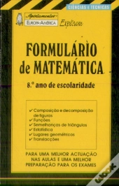 Apontamentos Europa-América Explicam - Formulário de Matemática 8º Ano - Nº106