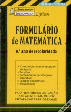 Capa do artigo Apontamentos Europa-América Explicam - Formulário de Matemática 8º Ano - Nº106