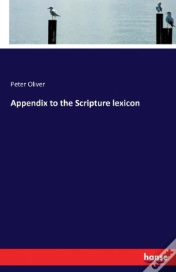Capa do artigo Appendix To The Scripture Lexicon